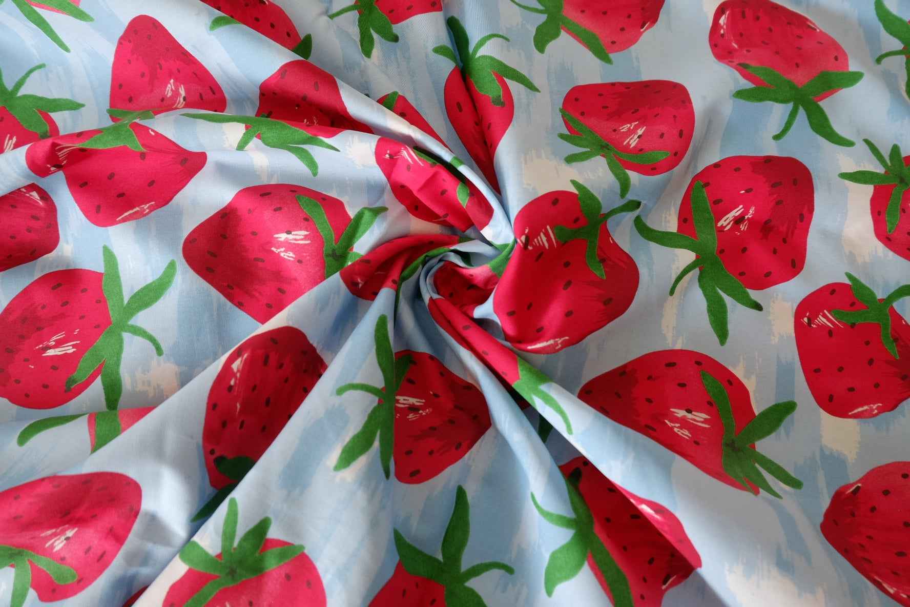 Strawberry Picnic Cotton Poplin – 2.19 yd