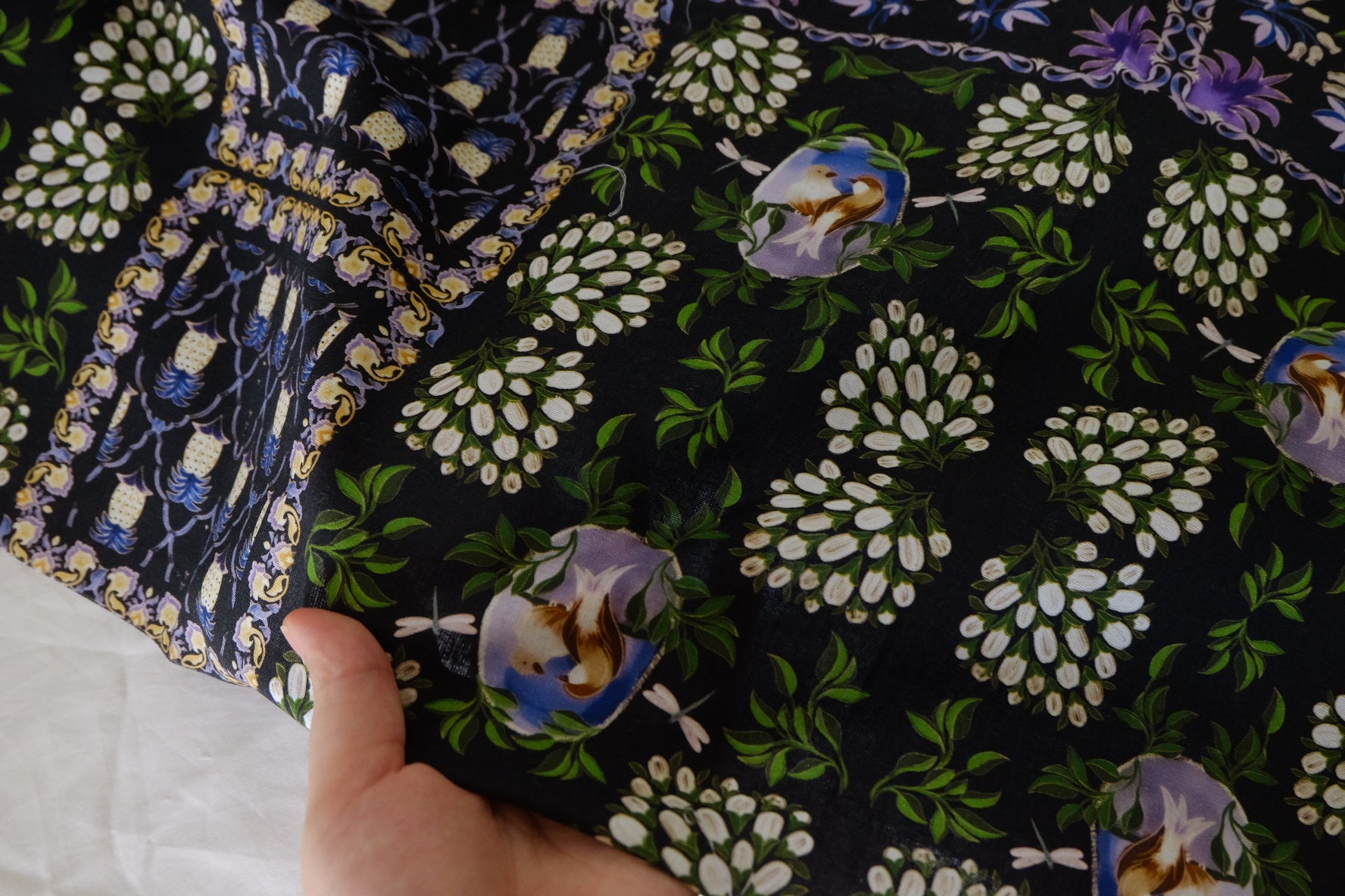 Midnight Garden Patchwork Cotton – 1.1 yd