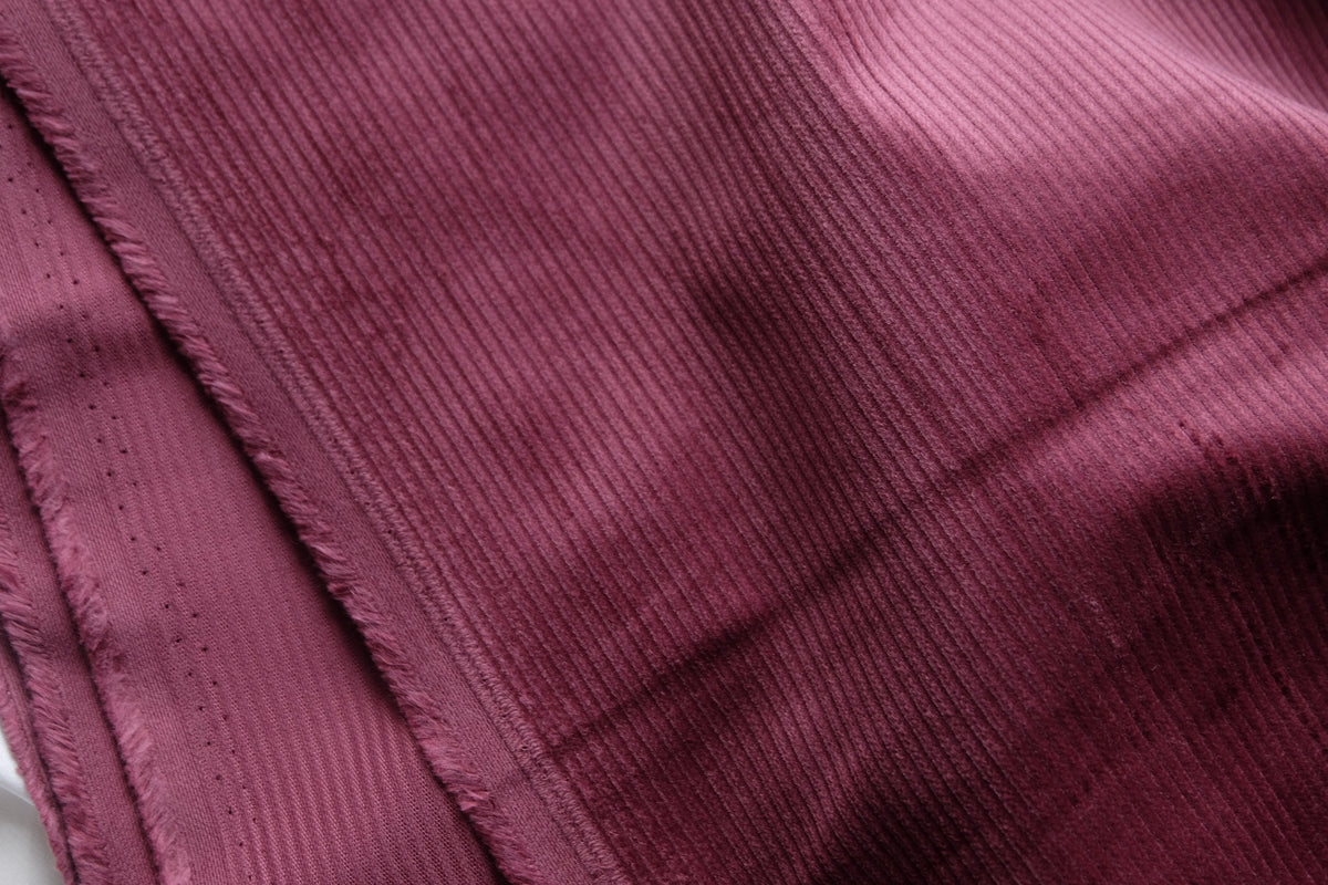 Burgundy Cotton Corduroy – 3.3 yd