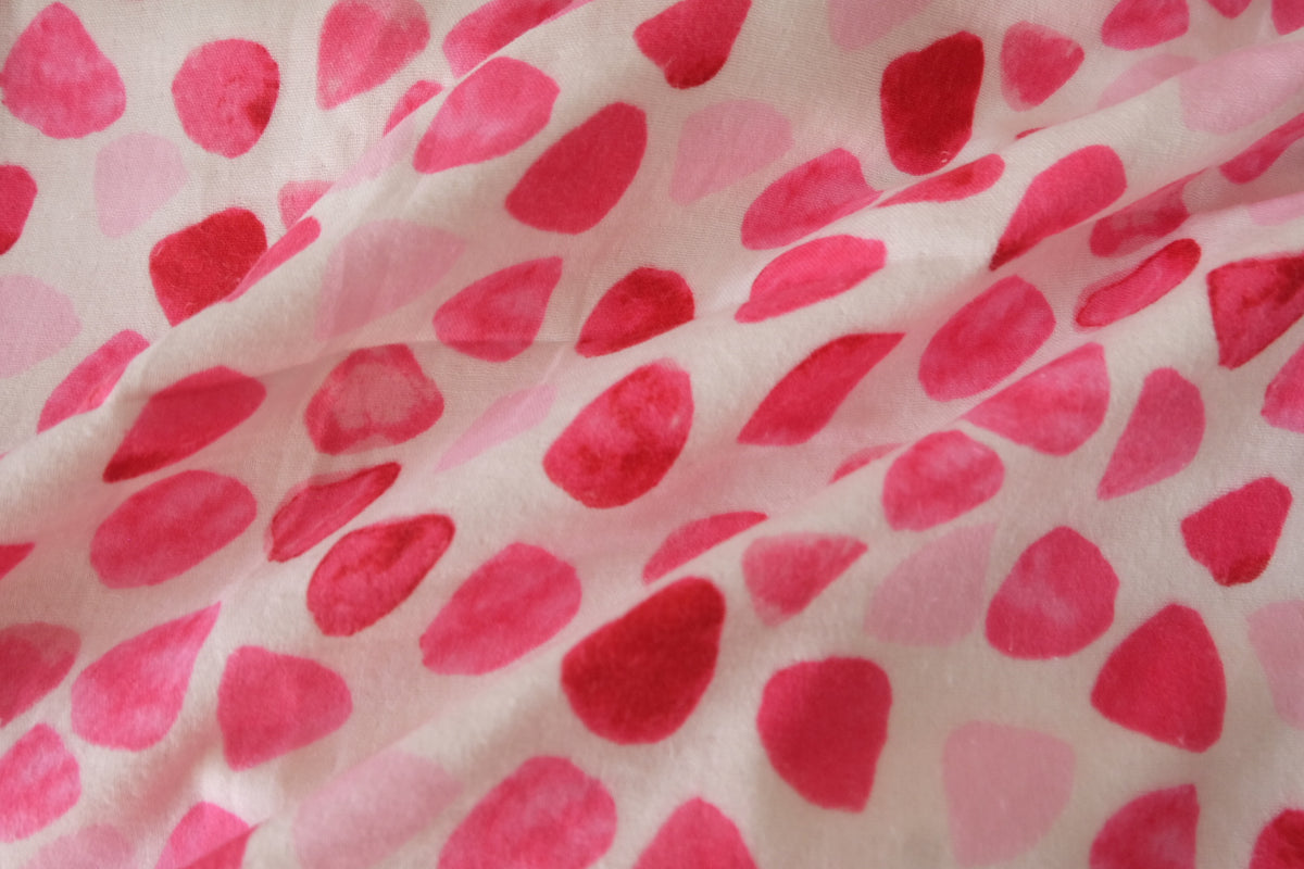 Pink Petal Confetti – Soft Triple Gauze Cotton Fabric | 1.6 Yards