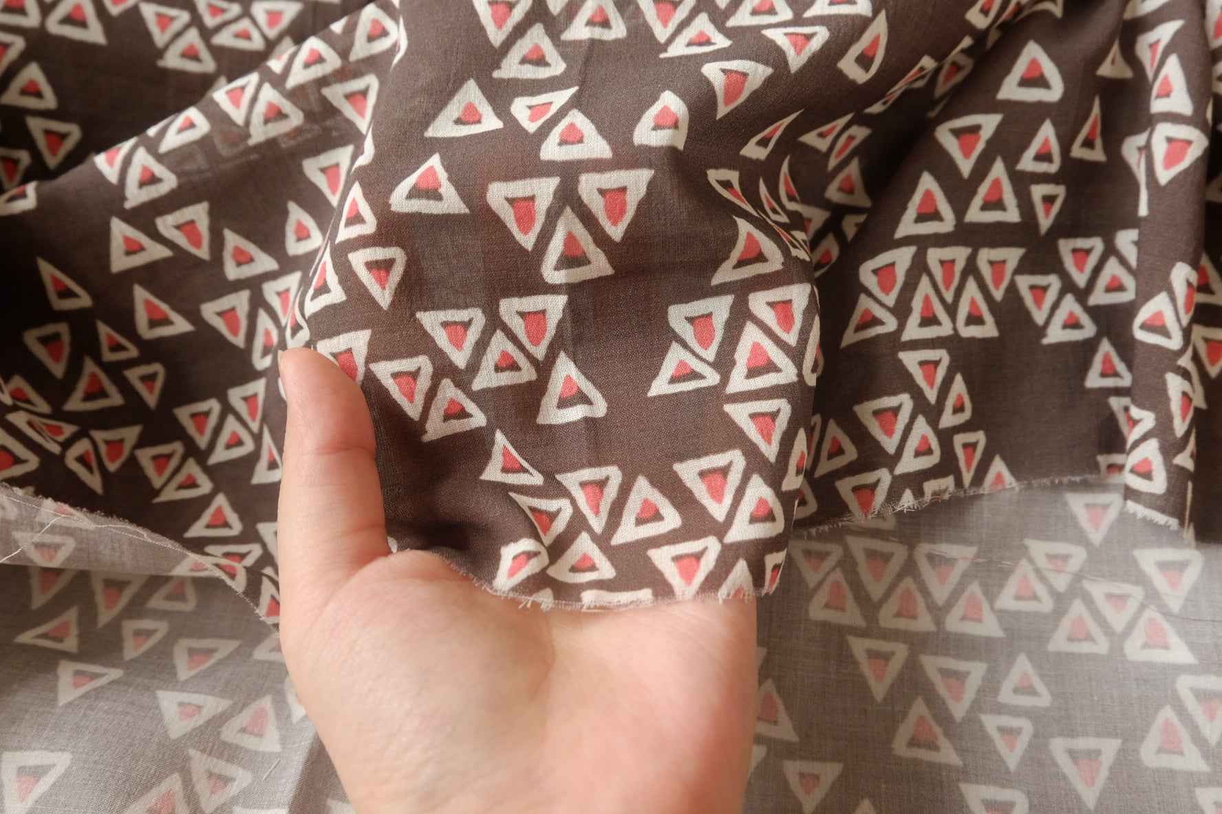 Geometric Tencel-Linen Fabric - 1.91 yd