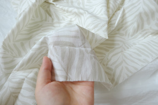 Textured White Cotton Poplin, 2.2 Yards