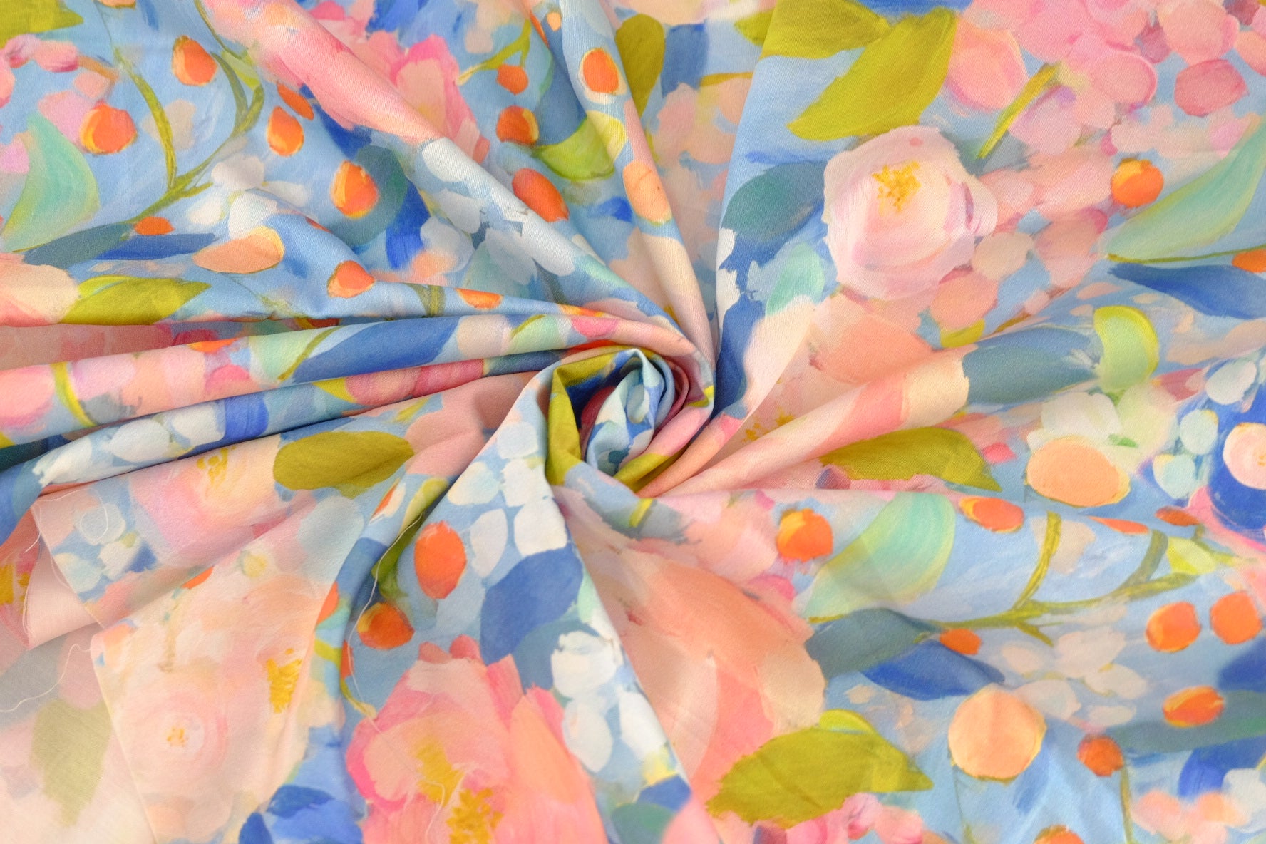 Watercolor Garden Cotton Sateen – 2.2 yd