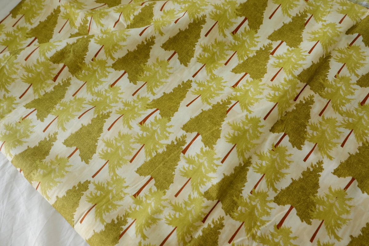 Little Woodland Trees Cotton Fabric – 2.2 yd