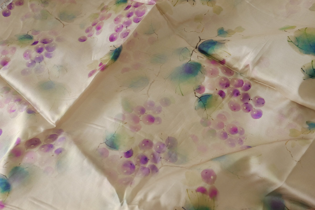 Watercolor Grape Viscose Satin — 3.28 yd