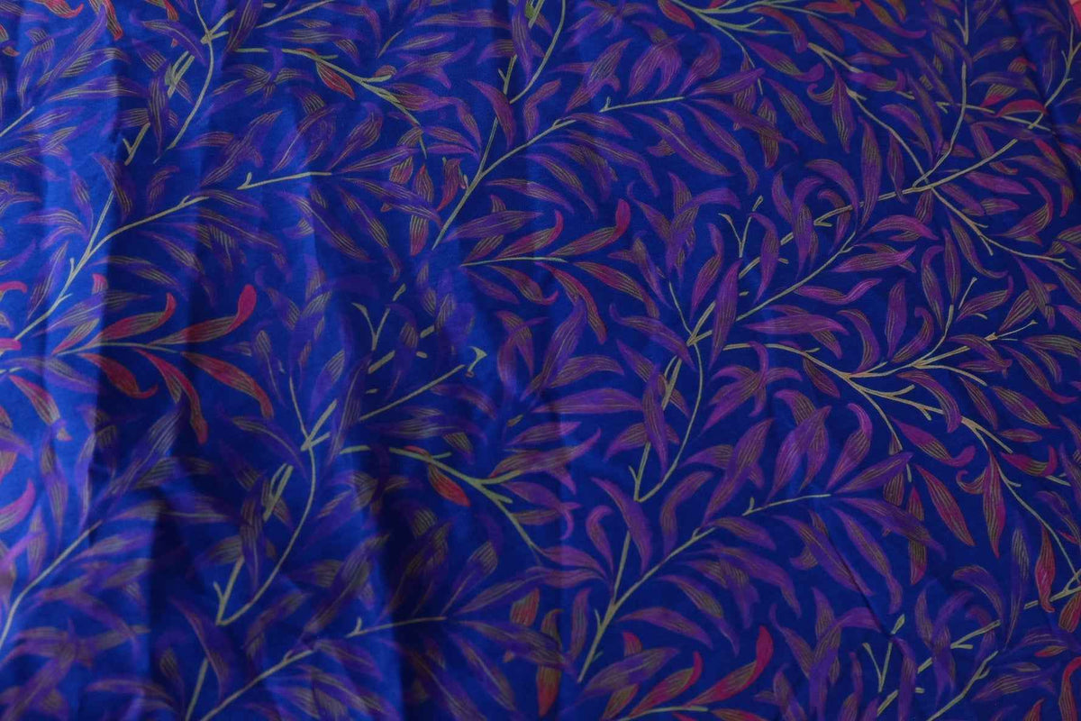 Midnight Botanical Cotton Lawn — 1.9 yd per piece