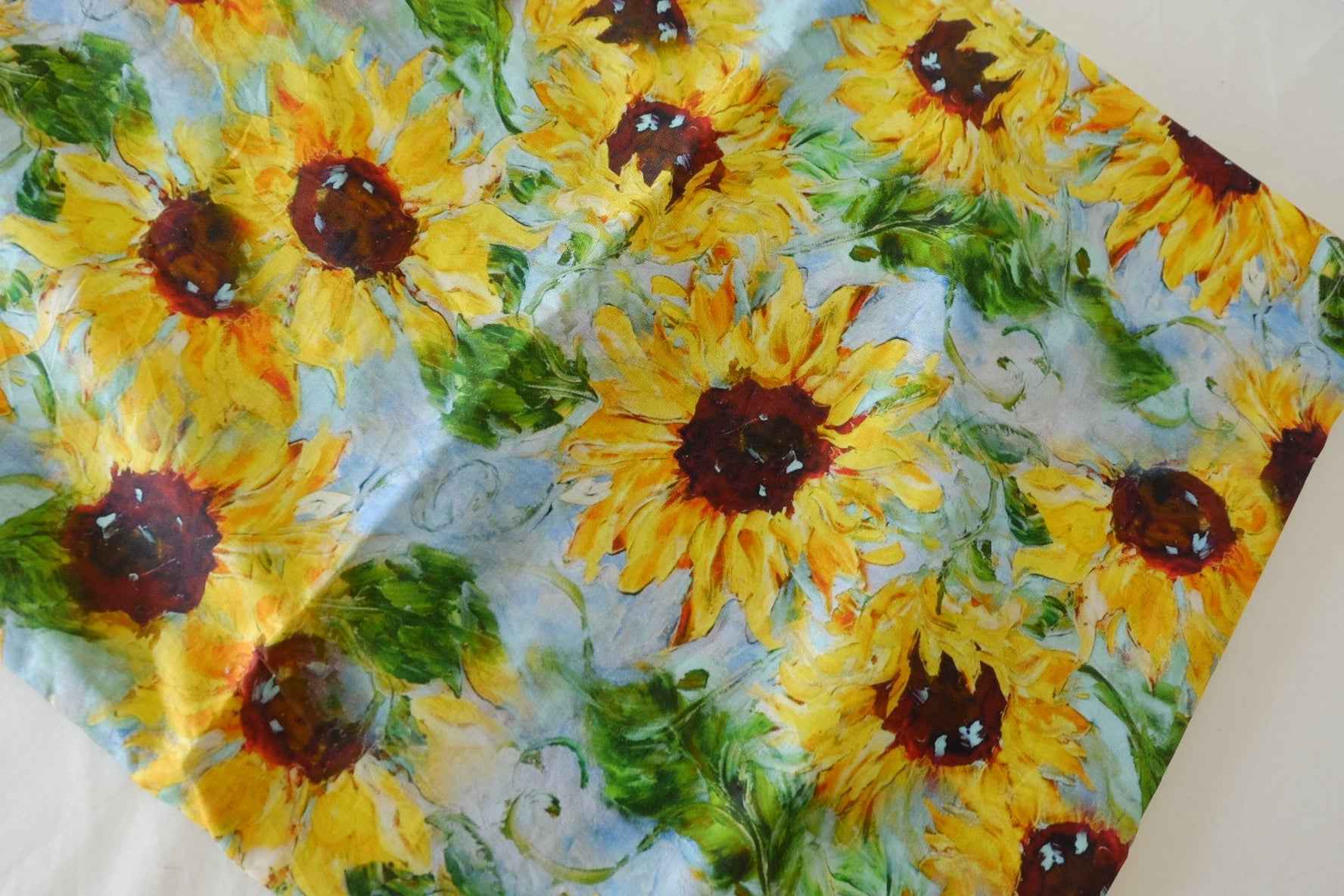 Sunflower Cotton Voile Fabric – 1.64 yd