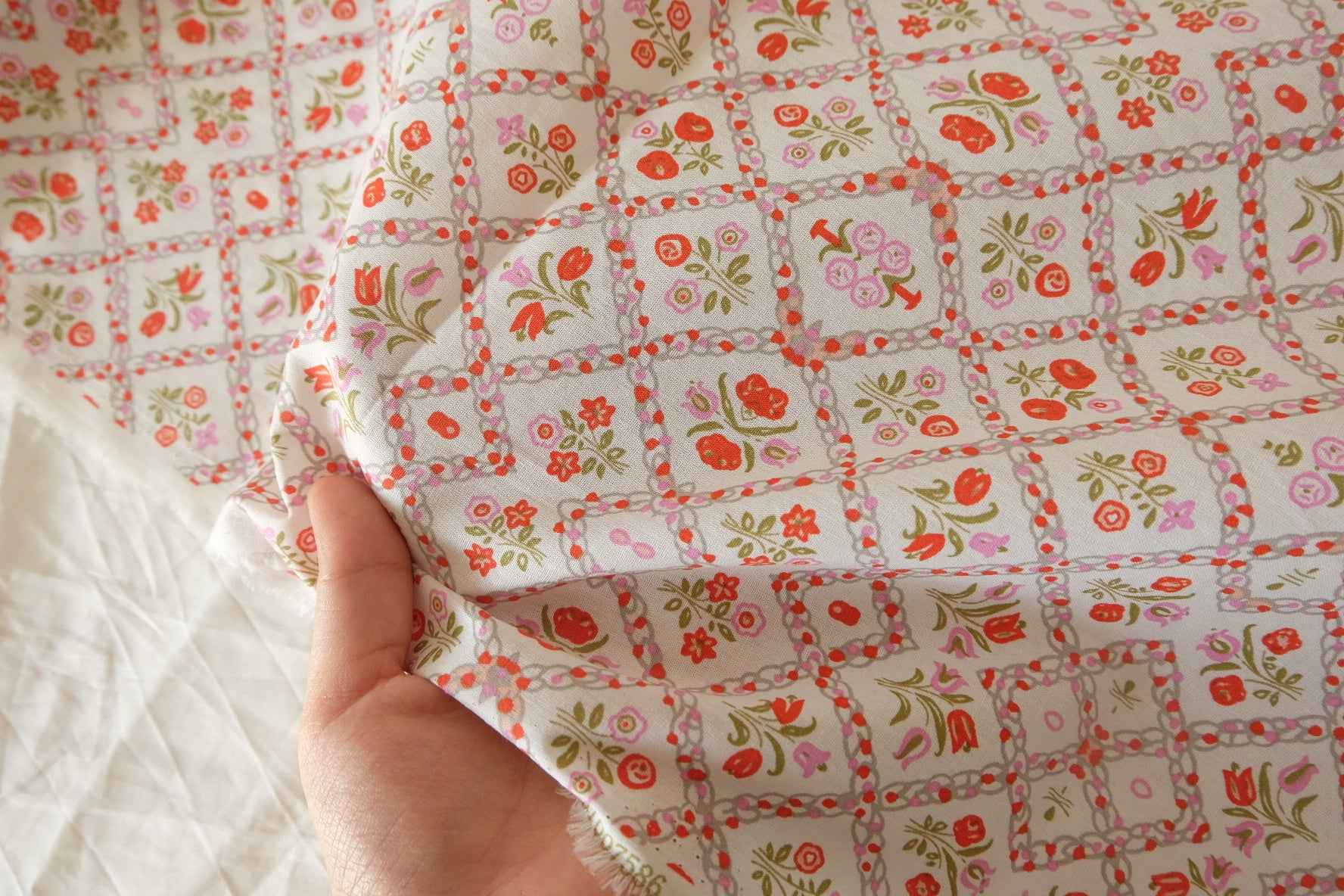 Patchwork Floral Cotton Linen – 2.19 yd