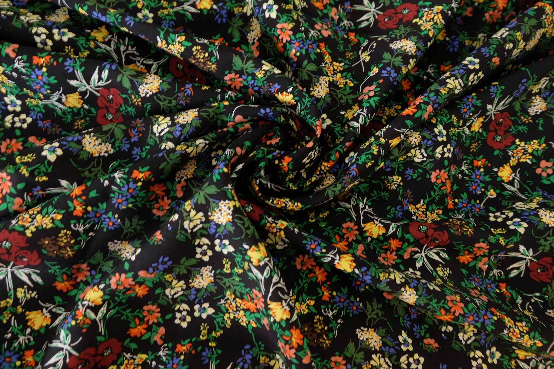 Dark Garden Floral Tencel  Fabric – 3.3 yd