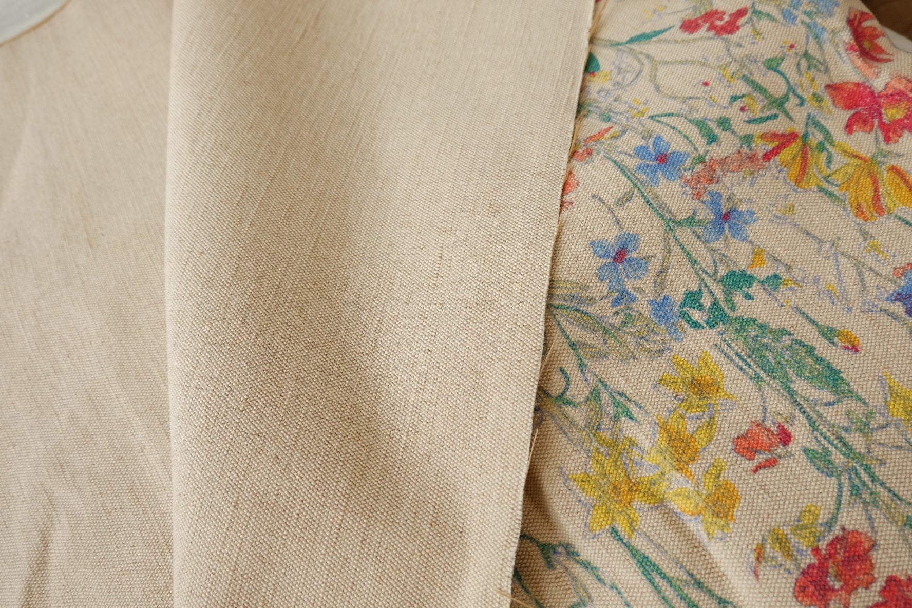 Wildflower Heavy Linen Canvas, 2.2 Yards