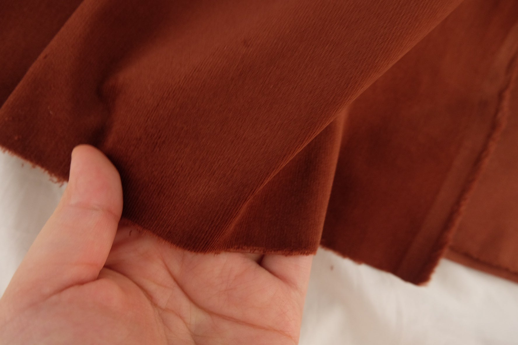 Rust Fine-Wale Corduroy – 2.2 yd