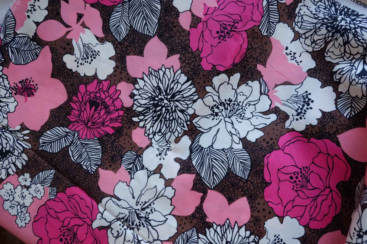 Vera Bradley Vintage Pink Floral Cotton Fabric – 3.28 yd