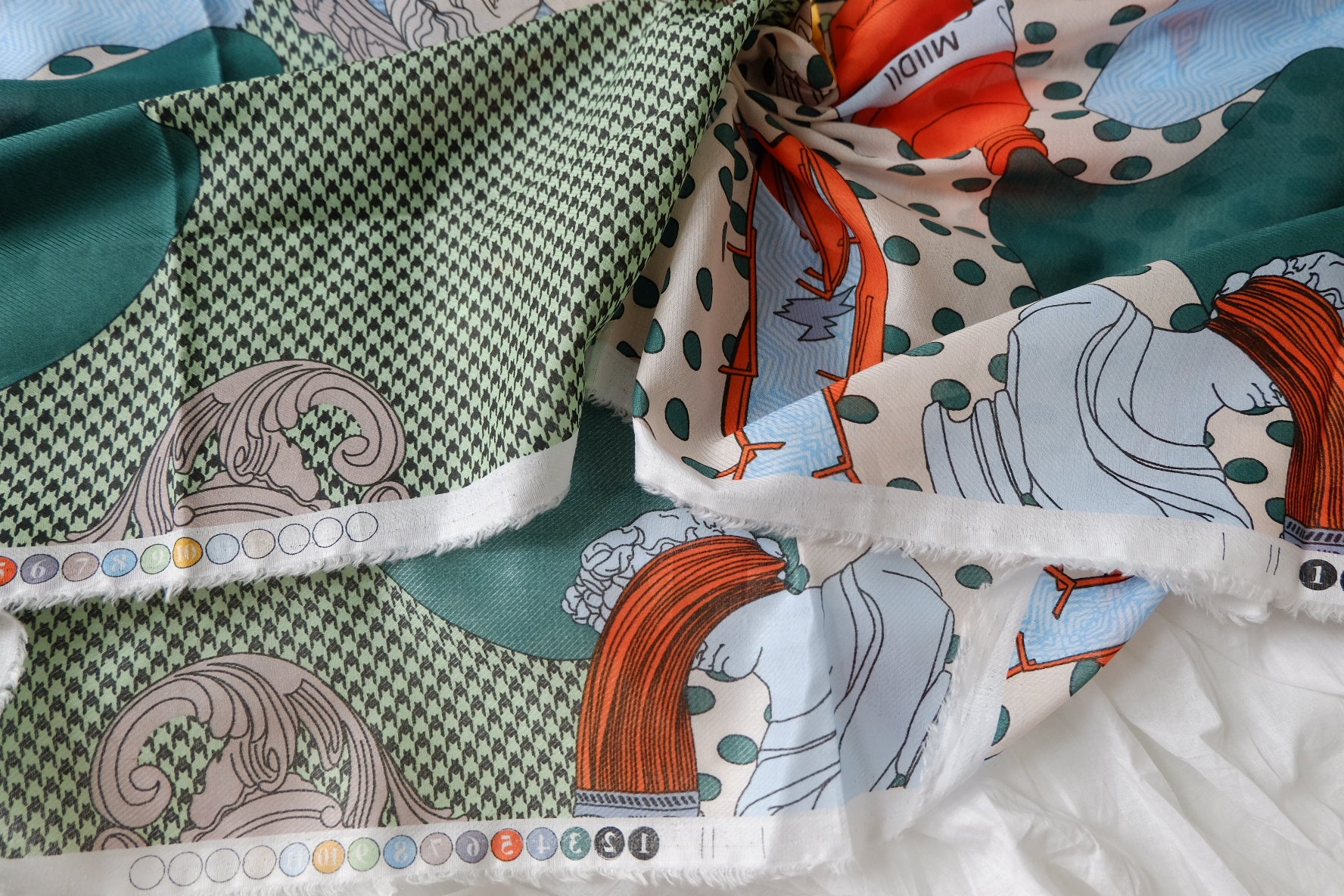 Designer Patchwork Print 80s Cotton Poplin Fabric 2.2 Yards
