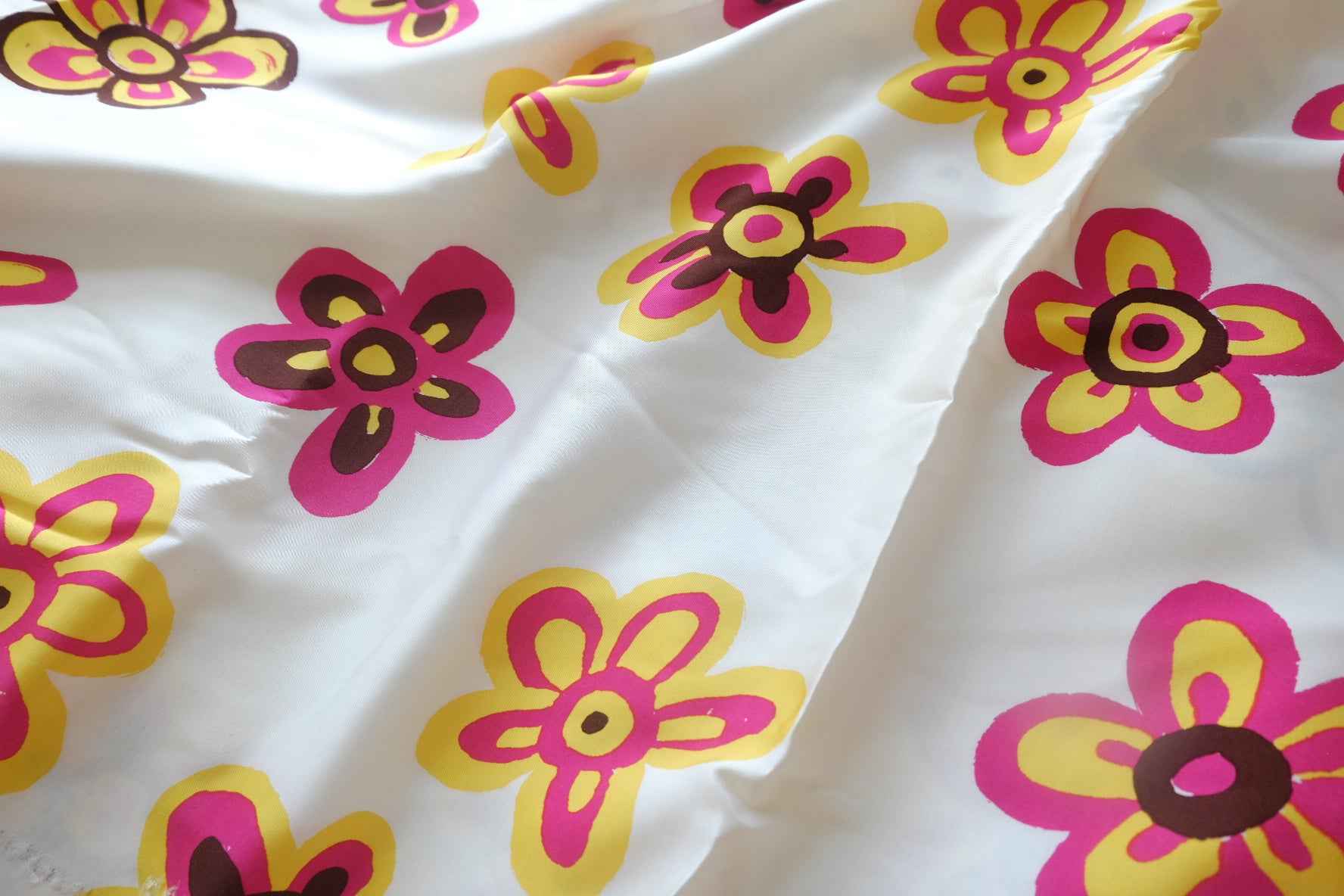 Happy Floral Cupro Twill Fabric - by Meter