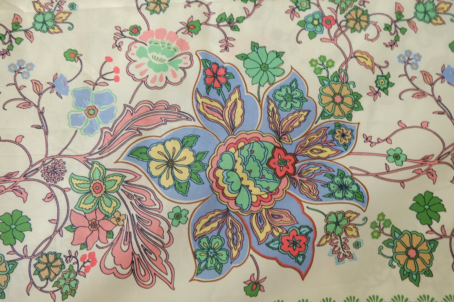 Border Print Long-Staple Cotton Poplin Dress Fabric – 3.3 yd