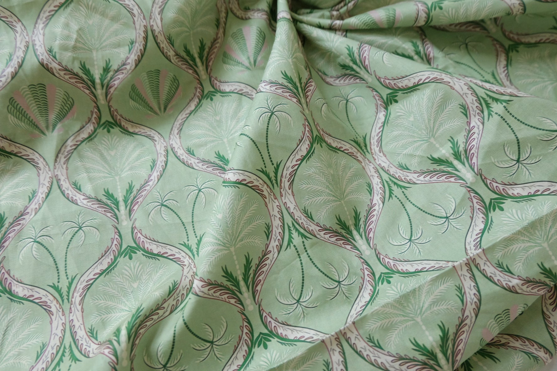 Green Palm Fine Cotton Lawn — 1.2 yd