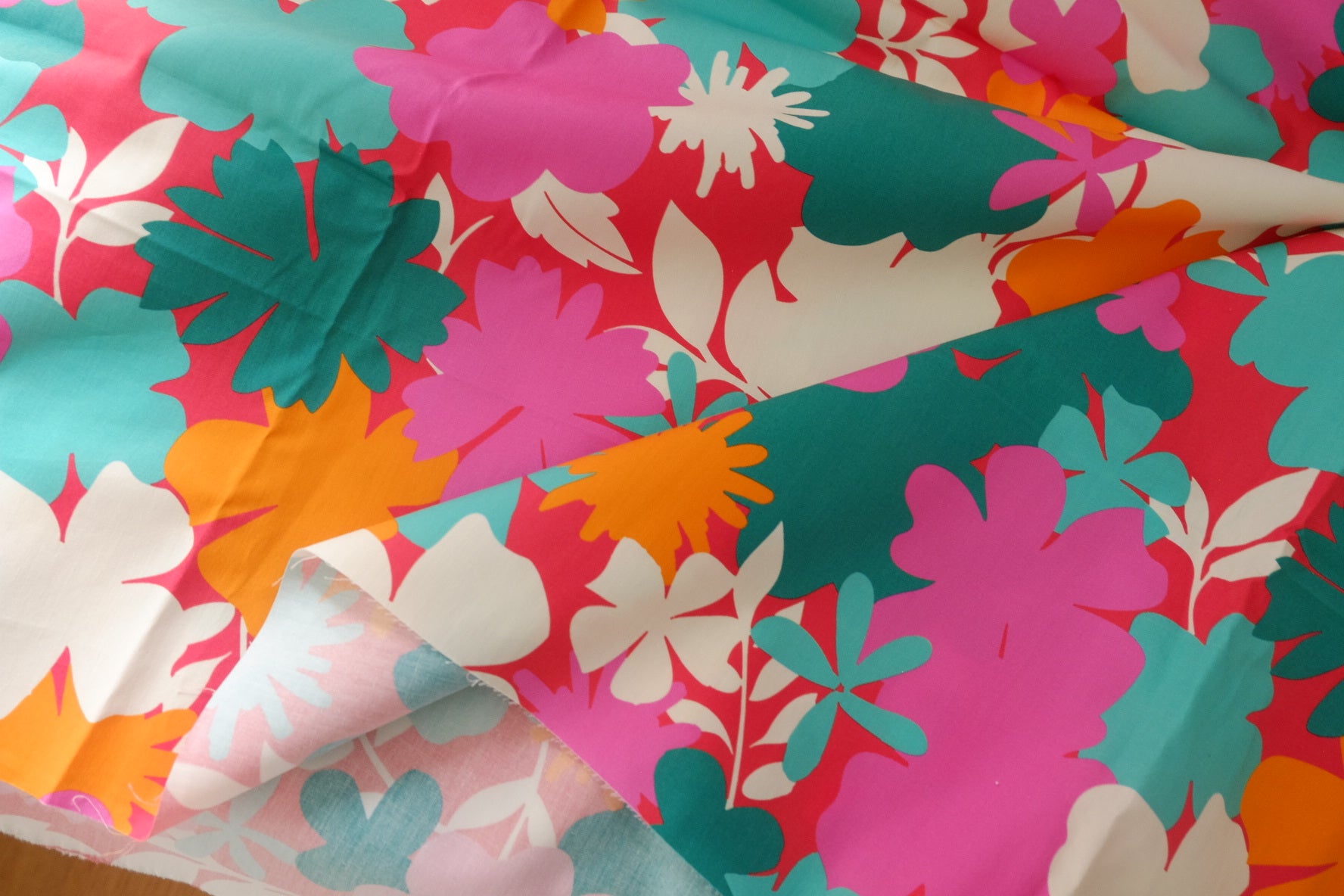 Bold Floral High-Density Cotton Poplin – 1.8 yd / 2.3 yd
