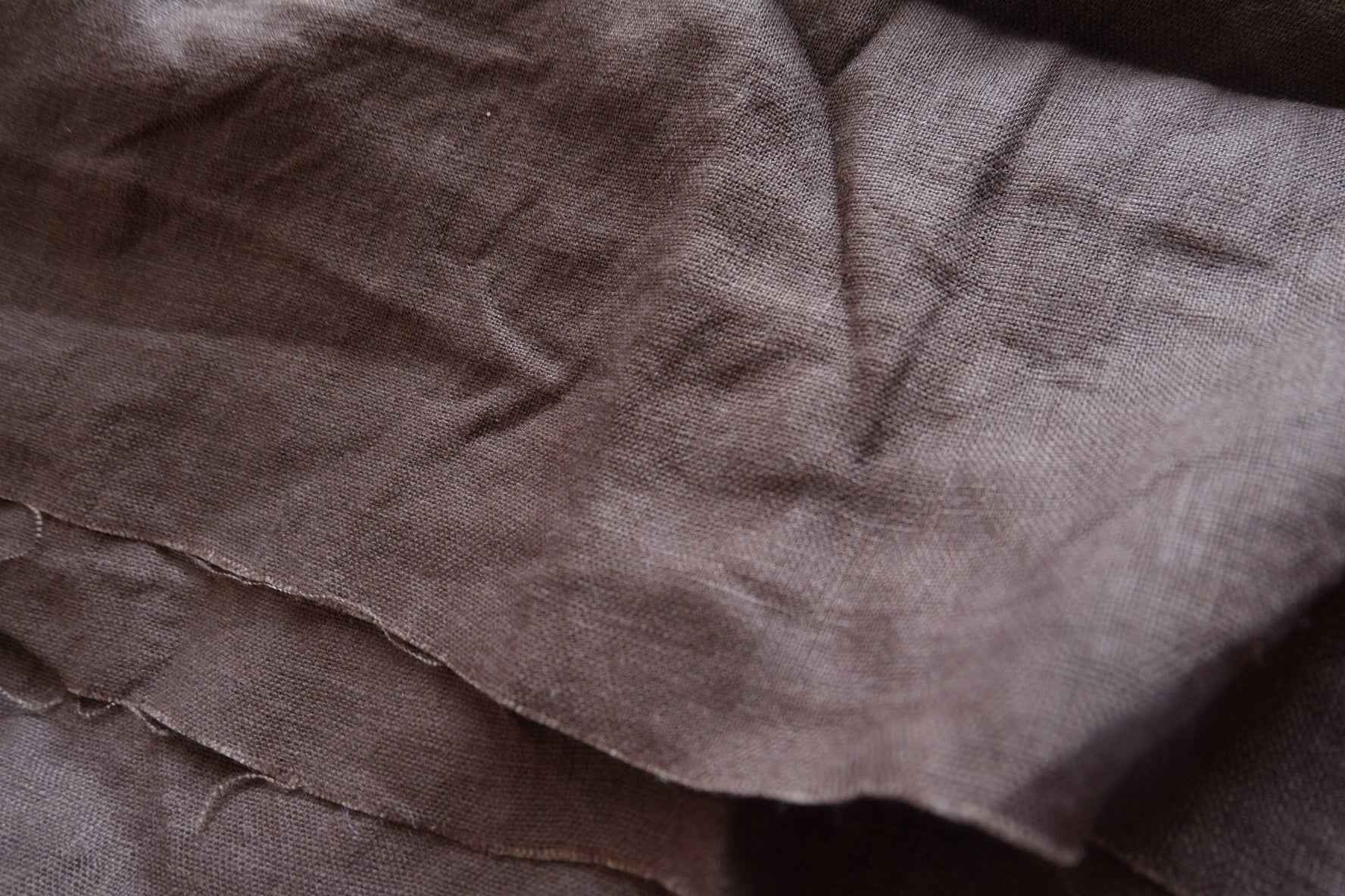 Dark Chocolate Heavy Linen Fabric - 1.86 yd