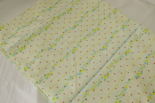 Soft Botanical Dot Cotton Fabric – 1.64 yd