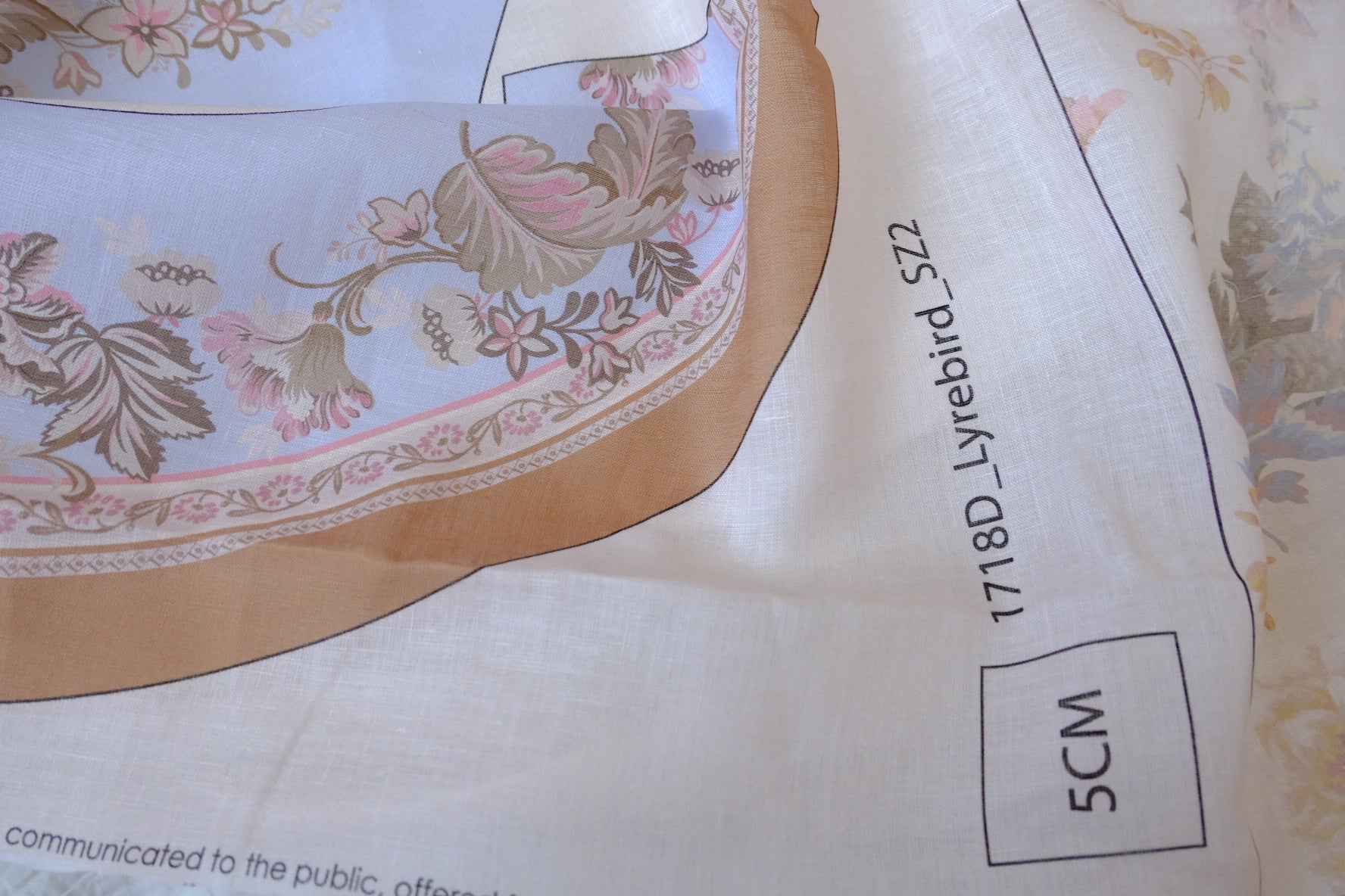Luxury Designer Linen Dress Cut-and-Sew Panel in Tropical Border Print - 4.16 yd