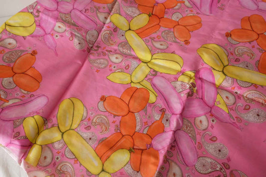 Balloon Dog Paisley Cotton Lawn Fabric – 2.2 yd