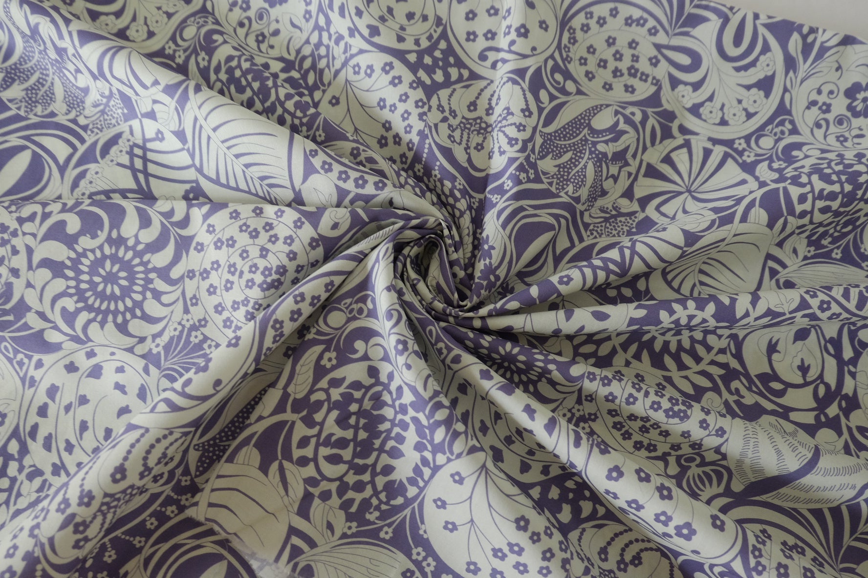 Purple Ornament 60s Cotton Poplin – 2.2 yd