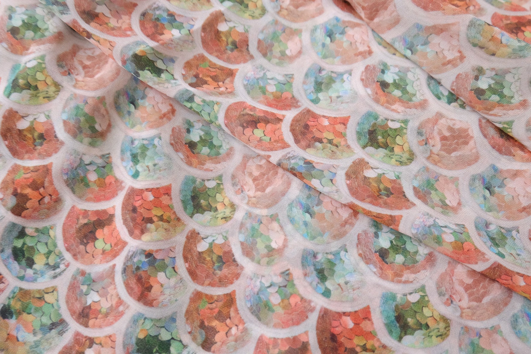 Pastel Scale Chiffon, 4.4 Yards