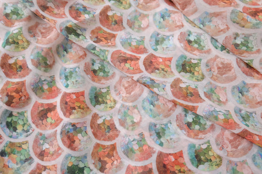 Pastel Scale Chiffon, 4.4 Yards
