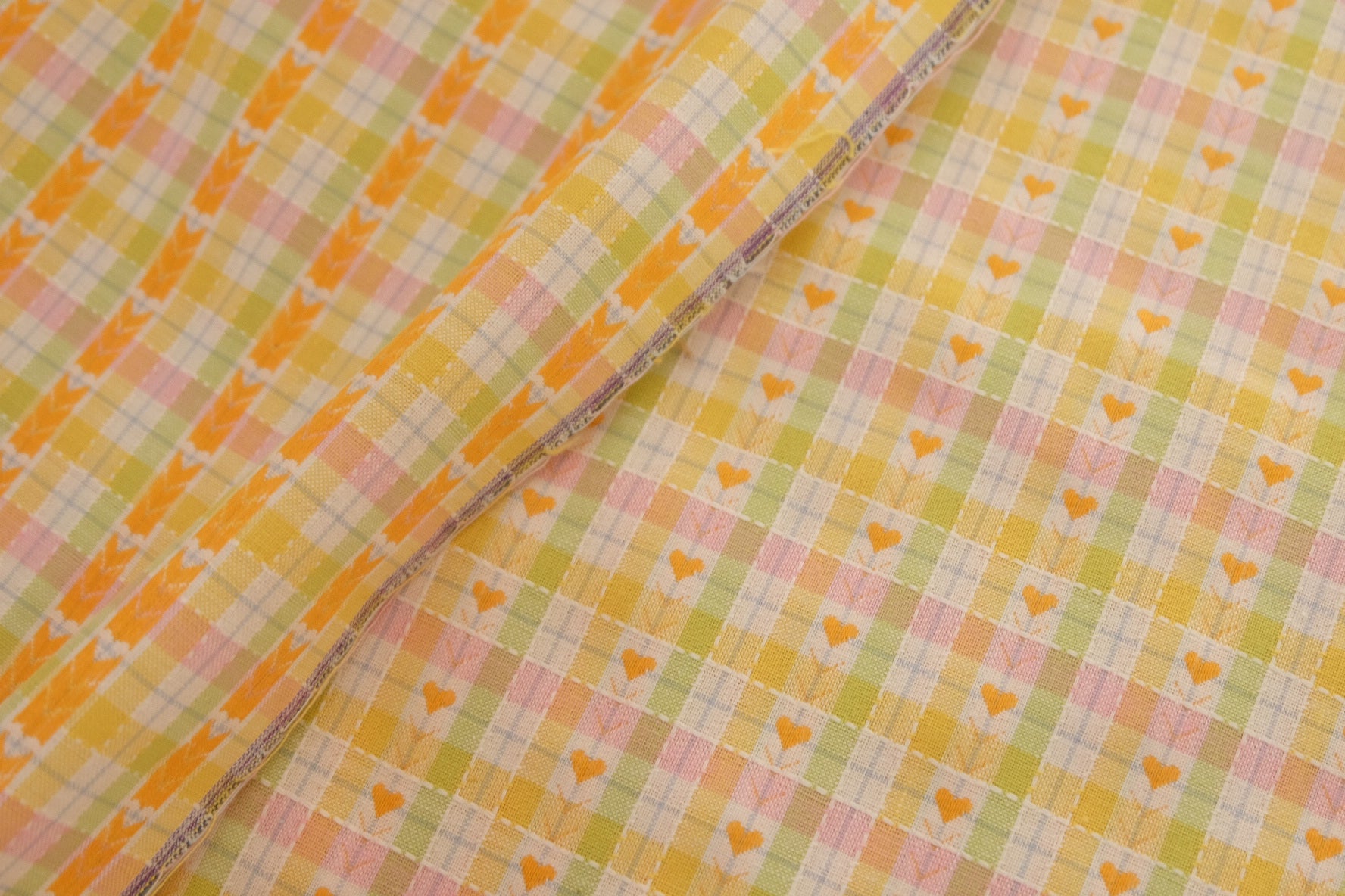 Pastel Heart Yarn-Dyed Cotton Jacquard – 2.2 yd