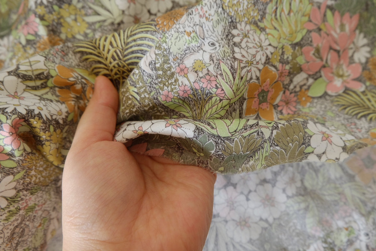 Secret Garden – Woodland Animals Cotton Sateen | 2.2 yards