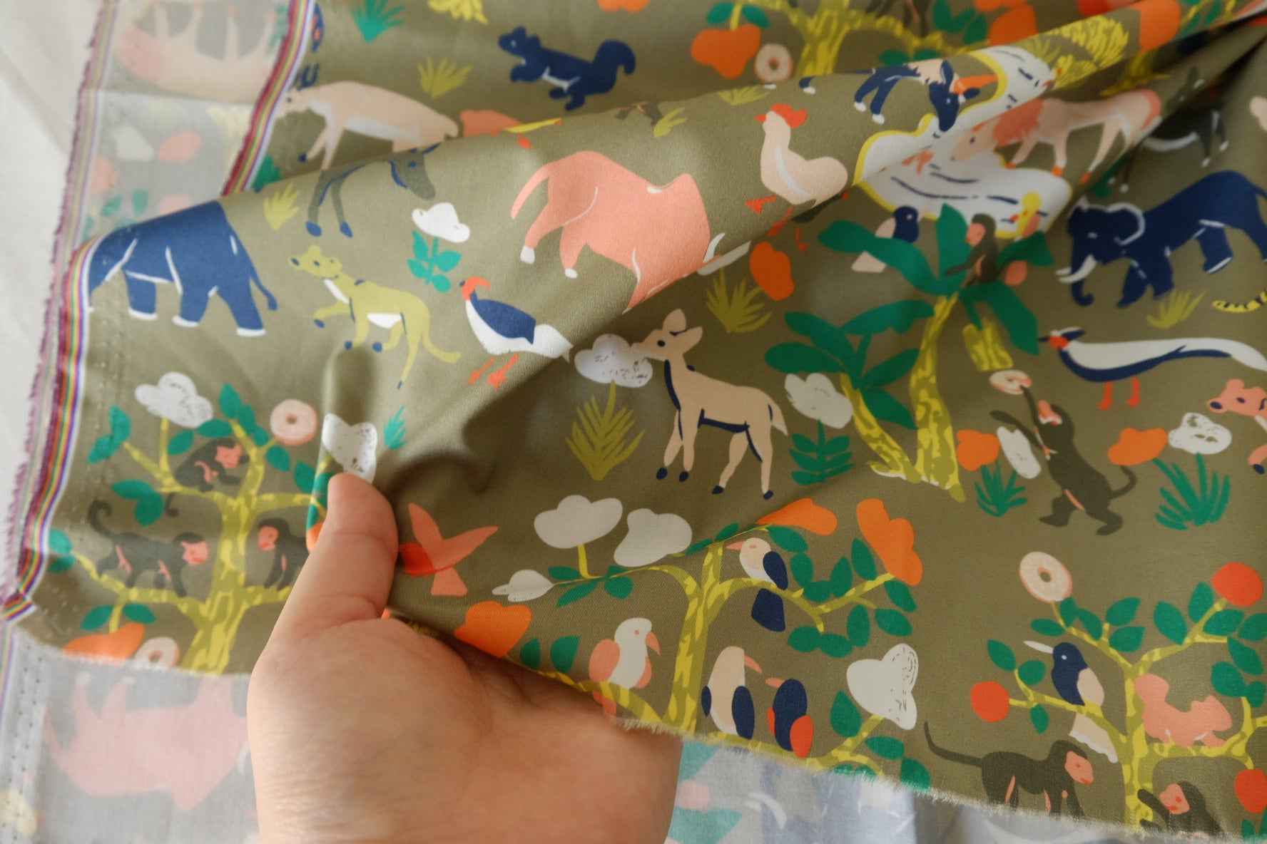Animal Garden 60s Cotton Poplin Fabric – 2.2 yd