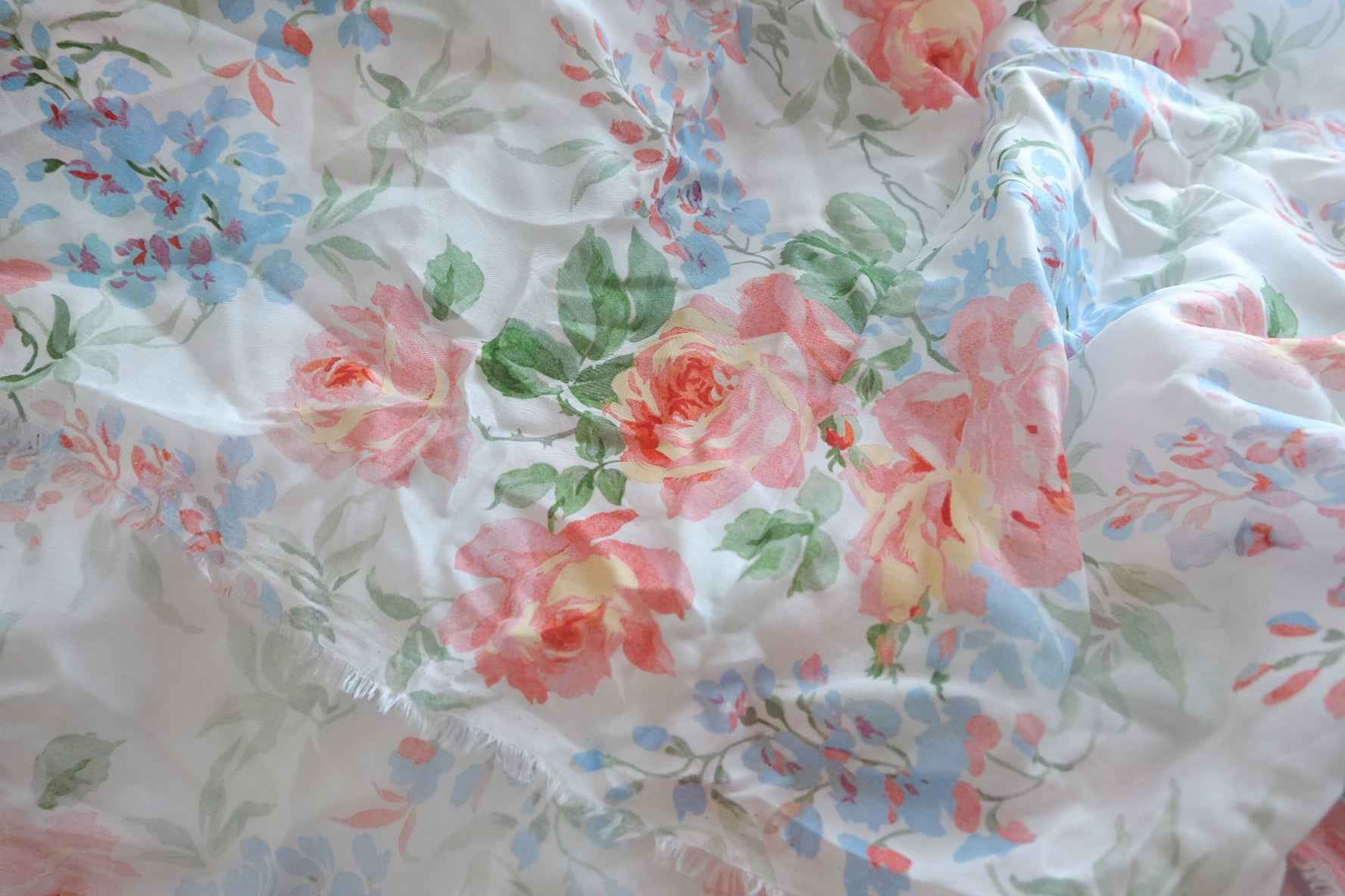 Summer Rose Rayon Challis Fabric - 3.28 yd