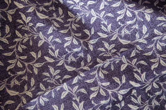 Lavender Willow – Botanical Print Cotton Fabric | 2.2 Yards