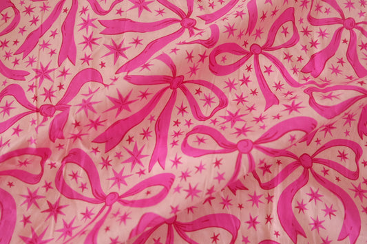 Pink Ribbon & Stardust Cotton Lawn – 1.7 Yards