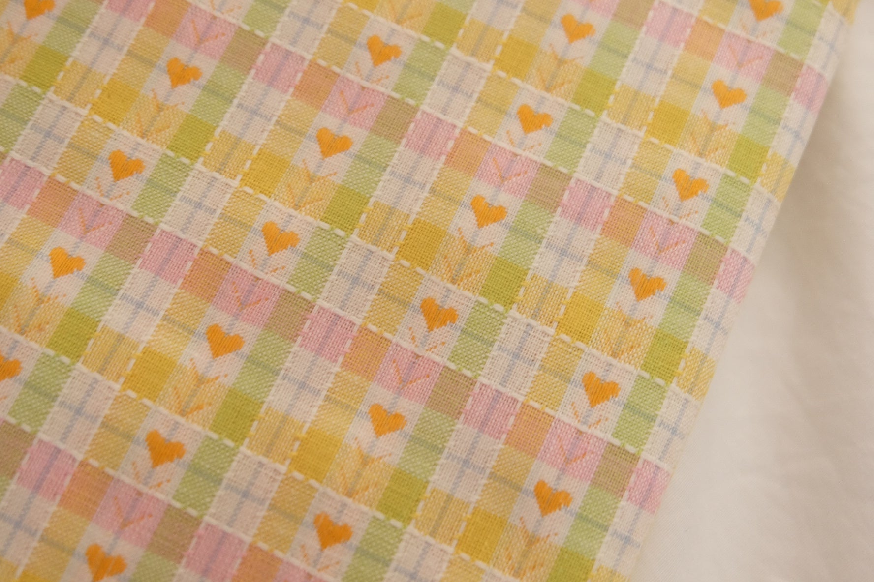 Pastel Heart Yarn-Dyed Cotton Jacquard – 2.2 yd