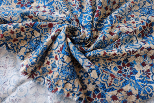 Vintage Tile Cotton Linen Blend — 3.28 yd