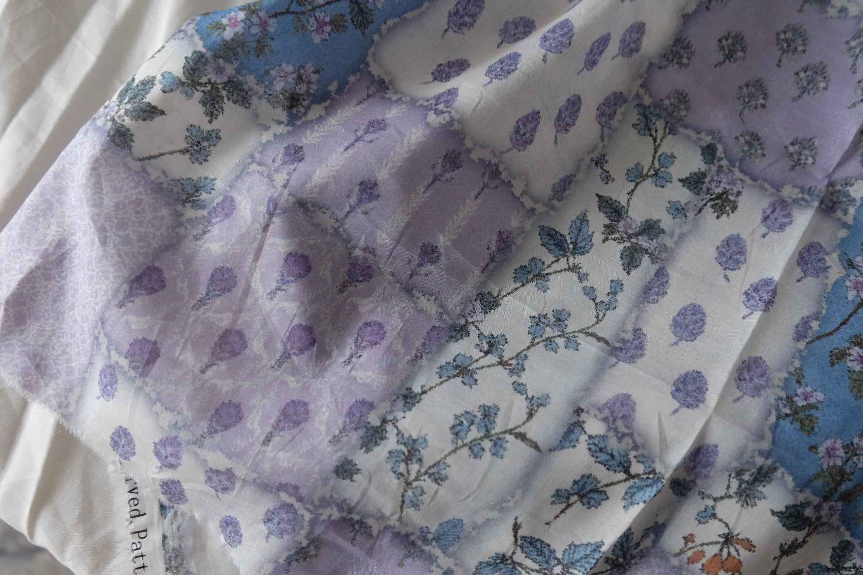 Lavender Patchwork Cotton Lawn – 3.28 yd