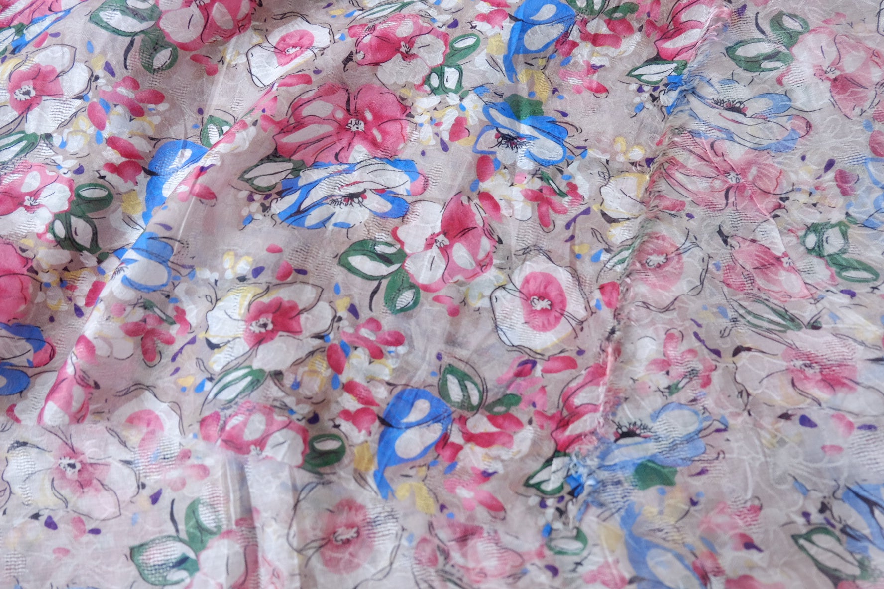 Jacquard Tencel Nylon with Cutwork Detail 2.2 Yards
