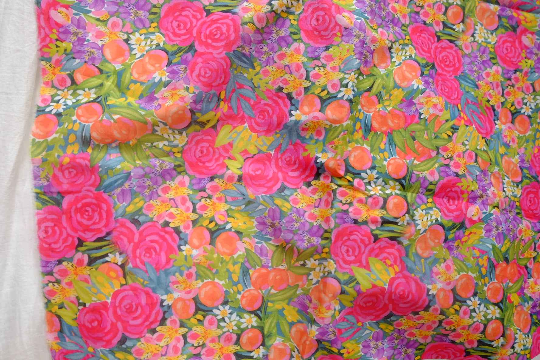 Bright Garden High-Count Cotton Fabric - 3.28 yd