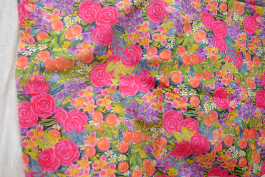 Bright Garden High-Count Cotton Fabric - 3.28 yd
