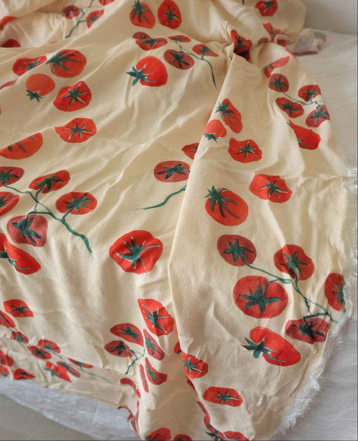 Tomato Vine Matte Rayon – Sold by the Yard