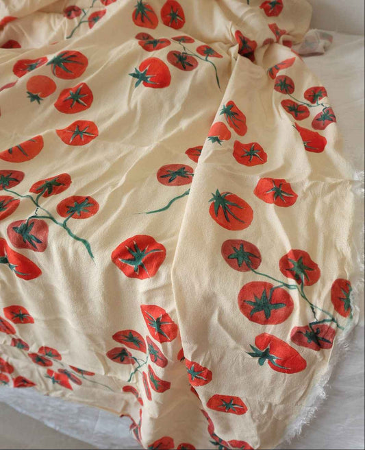 Tomato Vine Matte Rayon – Sold by the Yard