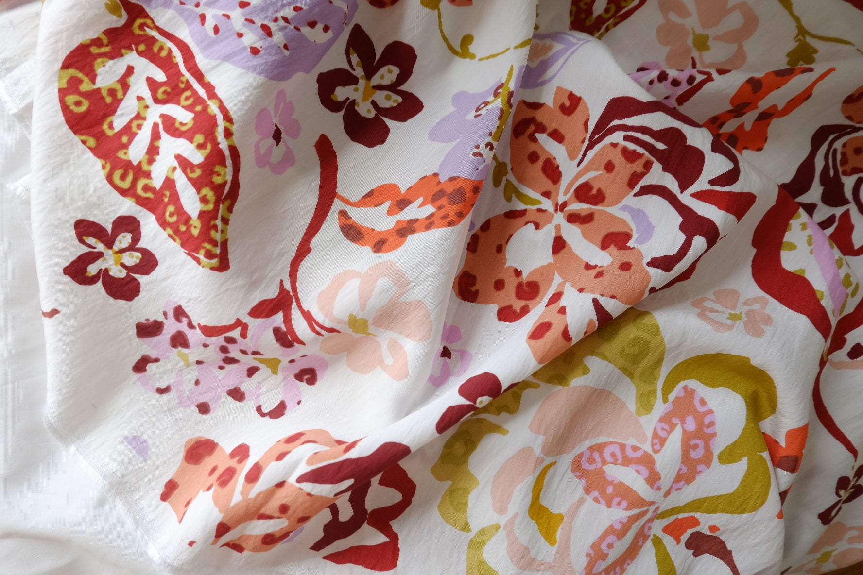 Painterly Floral Tencel Blend Fabric – 4.0 yd