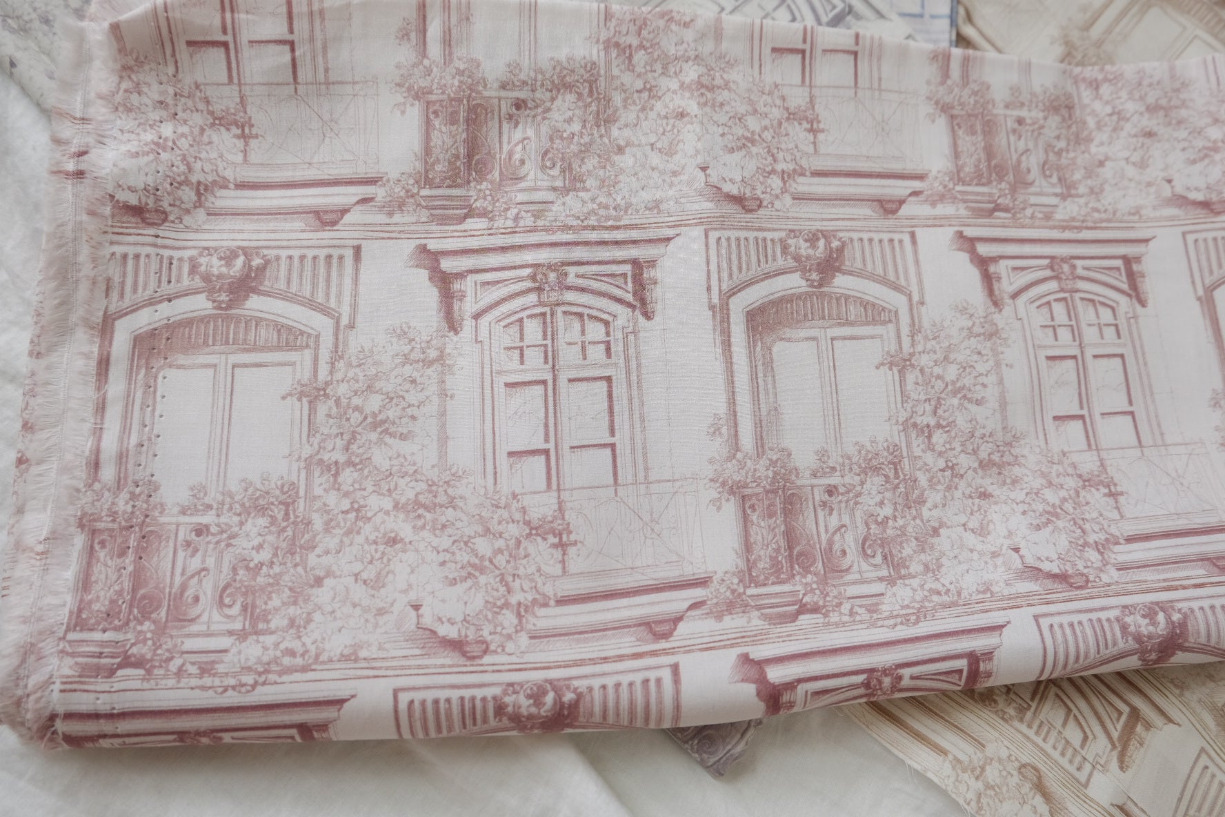 Architectural Toile Cotton Lawn Bundle — 3.5 yd Total