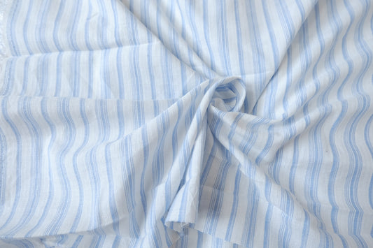 Sky Stripe Cotton Jacquard, 2.2 Yards