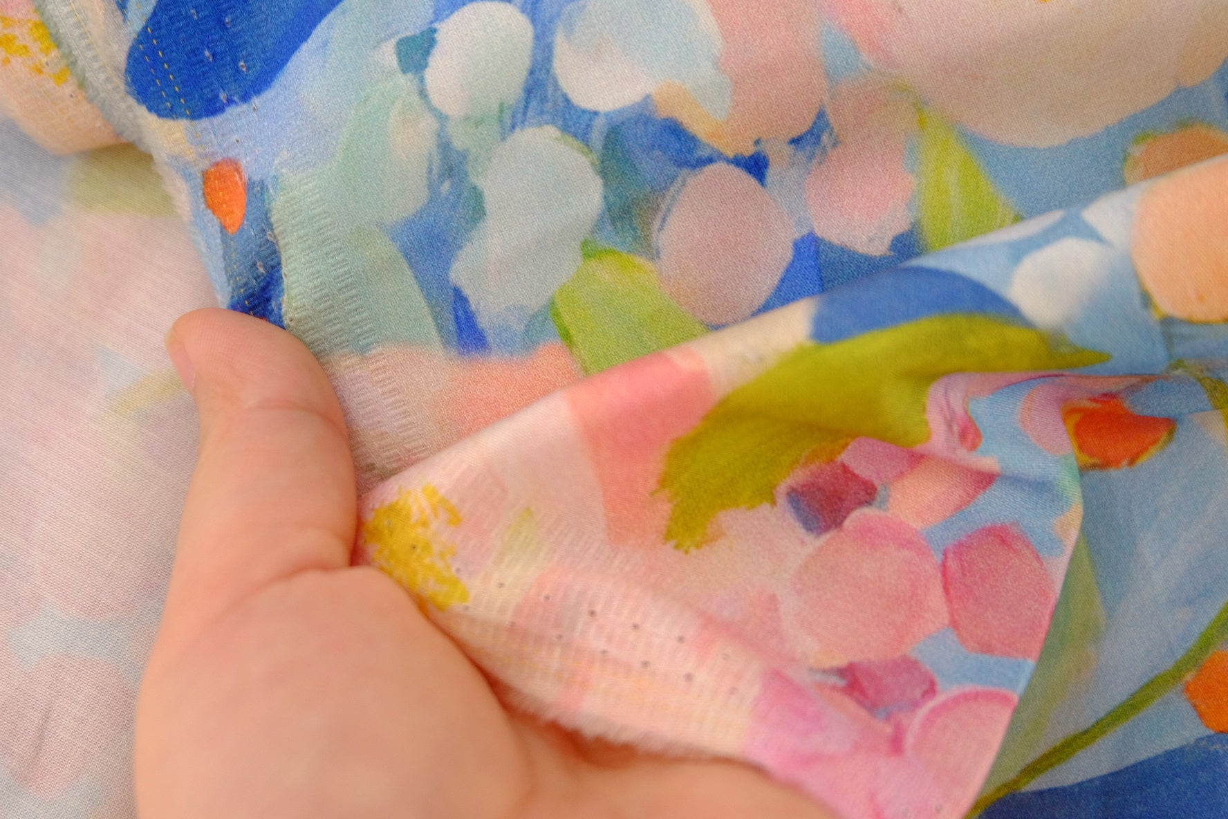 Watercolor Garden Cotton Sateen – 2.2 yd