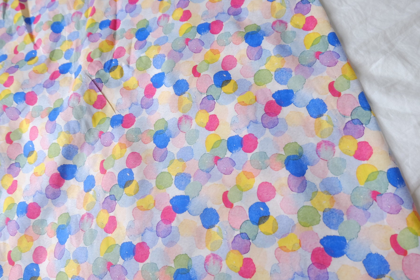 Watercolor Confetti Dot Lightweight Cotton Lawn — 3.28 yd