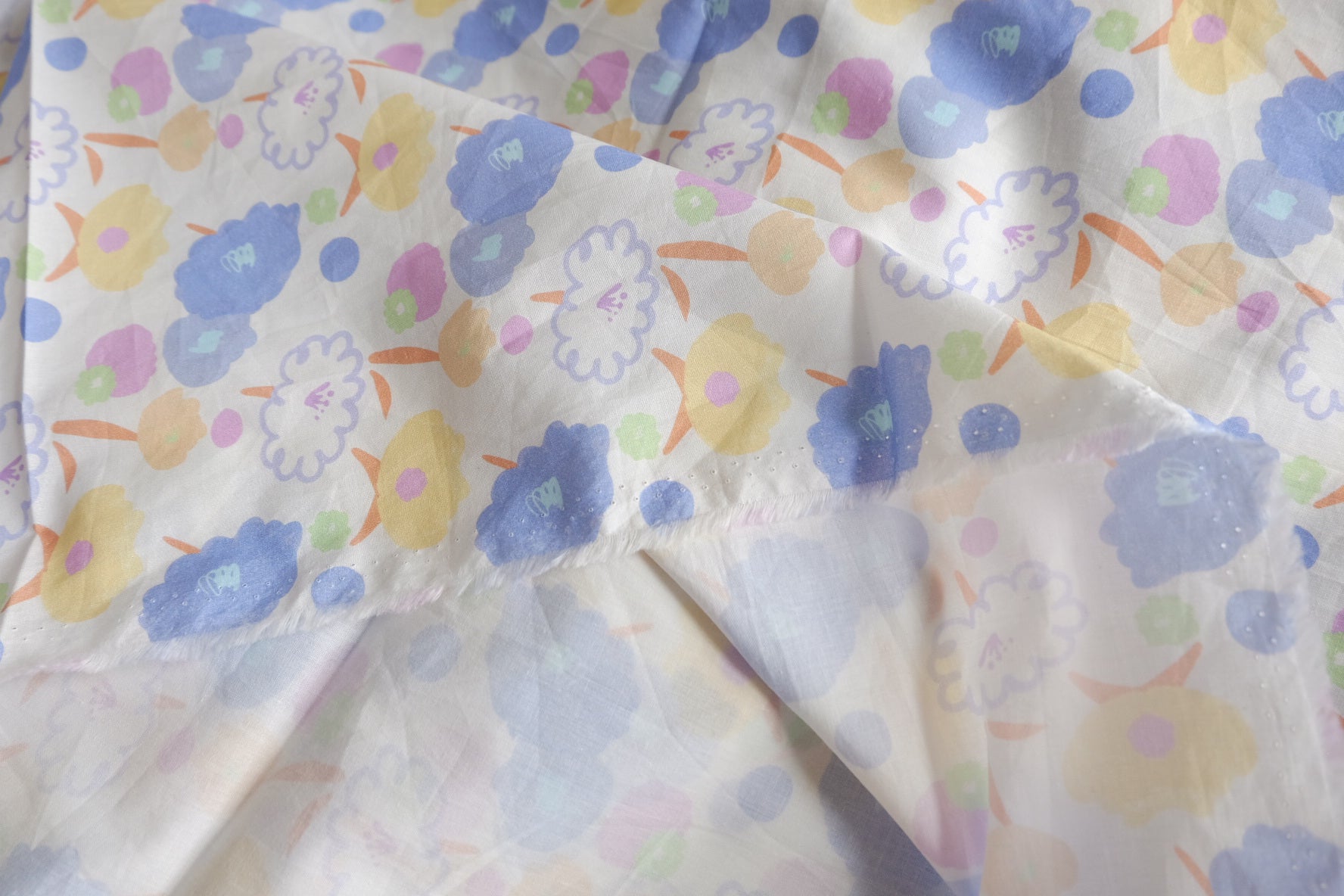 Pastel Garden 40s Cotton Poplin Fabric - 3.61 yd