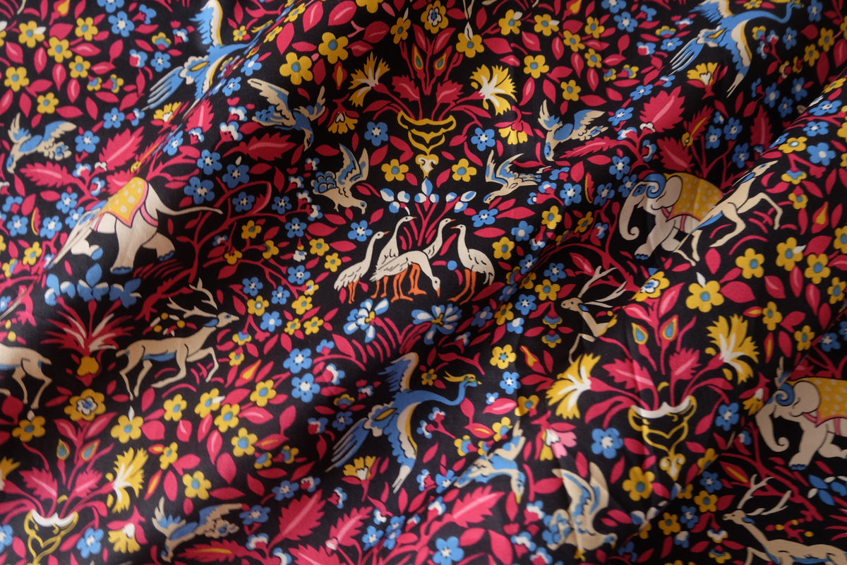 Midnight Menagerie – Fine Cotton Poplin – 2.2 yd