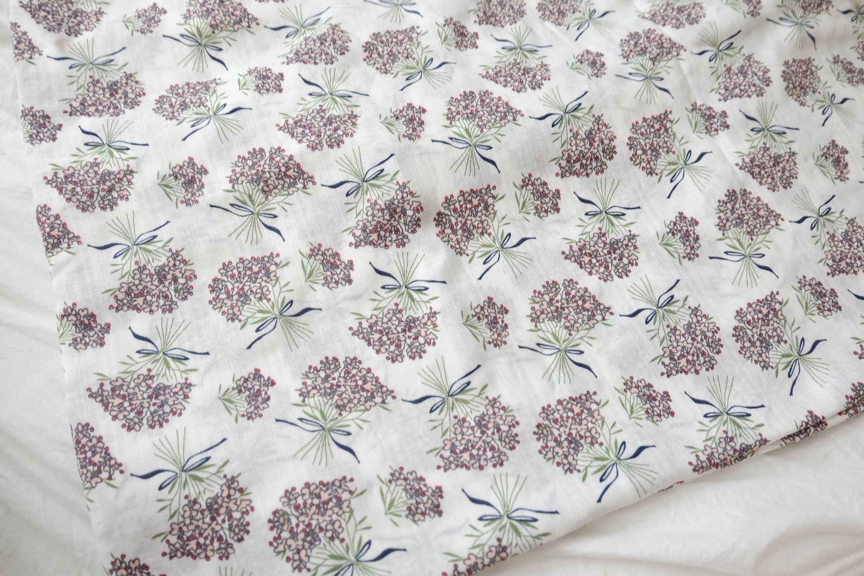 Washed Floral Linen, 2.2 Yards